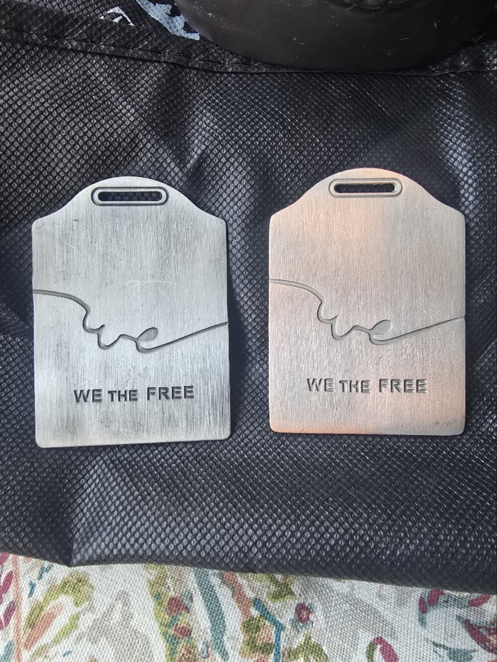 We The Free Metal Tag